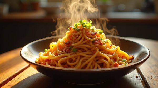 Savourez les nouilles buldak carbonara pour une explosion de saveurs